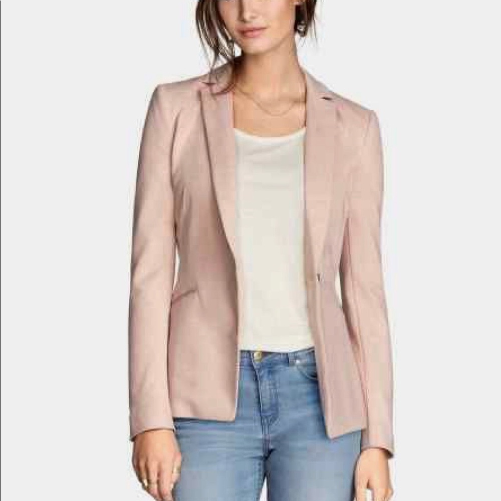 NWOT H&M Blush Pink Jersey Blazer Sz.8